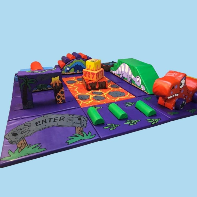 12 Mat DINOSAUR Soft Play Multi Activity Set