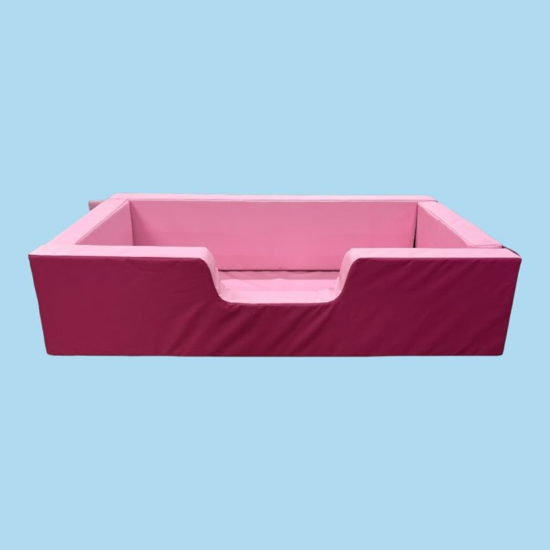 Low Bed Safe Surround 50cm High - Baby Pink/ Dark Pink