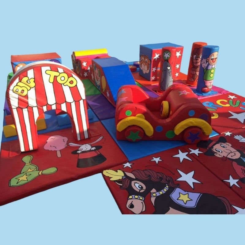 Circus / Clown 15 Mat set Multy Activity Tunnels  Steps Logs Bish Bash Clown Car