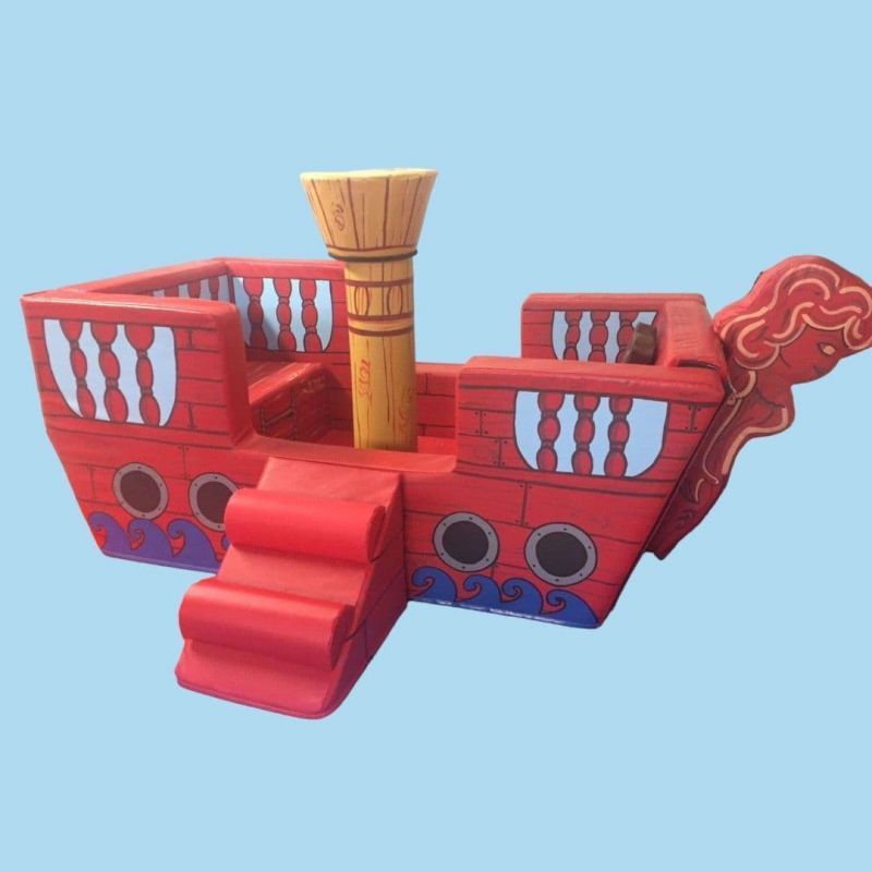 Pirate Ship Soft Play  7ft x 5ft x5  incl Slide step plank