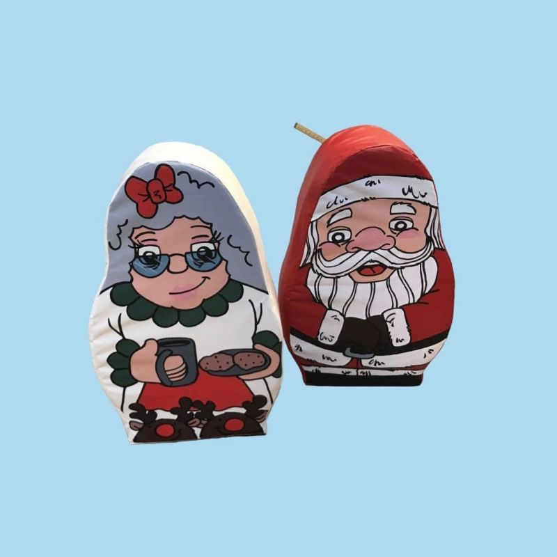 Santa and Mrs Santa  Soft Play Figures