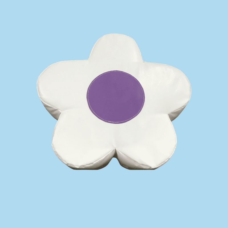 WHITE Soft Play Flower Shape