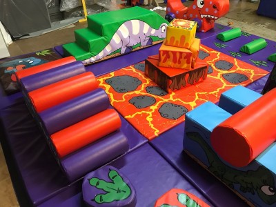 12 Mat DINOSAUR Soft Play Multi Activity Set