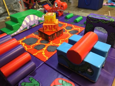 12 Mat DINOSAUR Soft Play Multi Activity Set