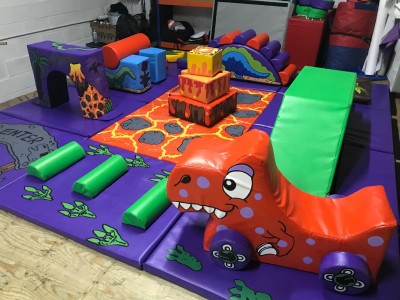 12 Mat DINOSAUR Soft Play Multi Activity Set