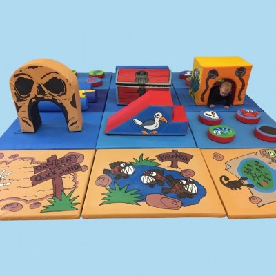 12 Mat PIRATE Soft Play Multi Activity Set