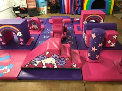 12 Mat UNICORN Soft Play Multi Activity Set