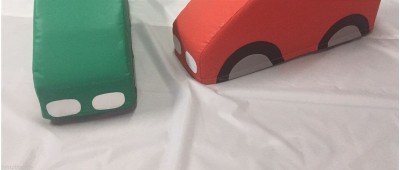 3 x Soft Play Sit on Car  Approx 30 x 15 x 8 