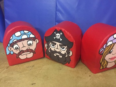 4 x Soft Play Pirate set quality painted both