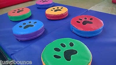 6  x Animal Print. Soft Play Stepping Stones 