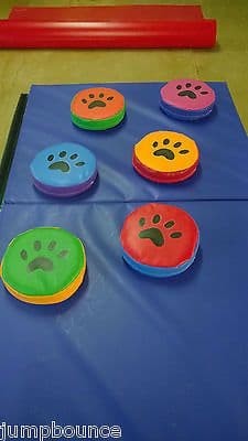 6  x Animal Print. Soft Play Stepping Stones 