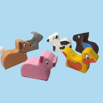 6 x Farm Animal soft play set Quality Foam id