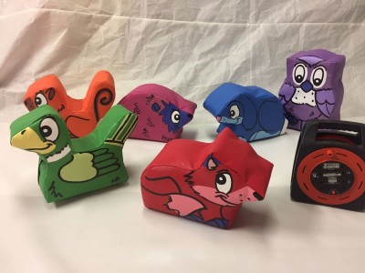 6  x Multi Coloured Small WOODLAND Animal Sof