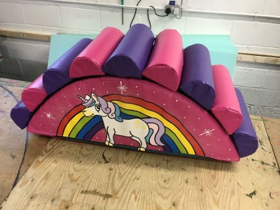 9 Log Unicorn Soft Play Hump - Pink and Purpl