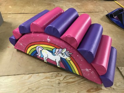 9 Log Unicorn Soft Play Hump - Pink and Purpl