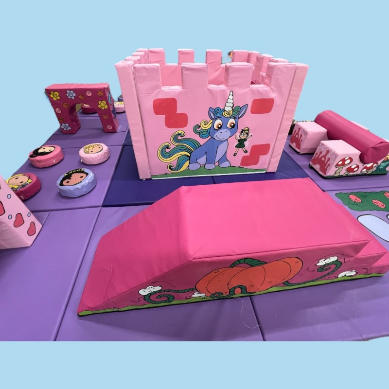 16 Mat PRINCESS Soft Play Activity Set - STOC