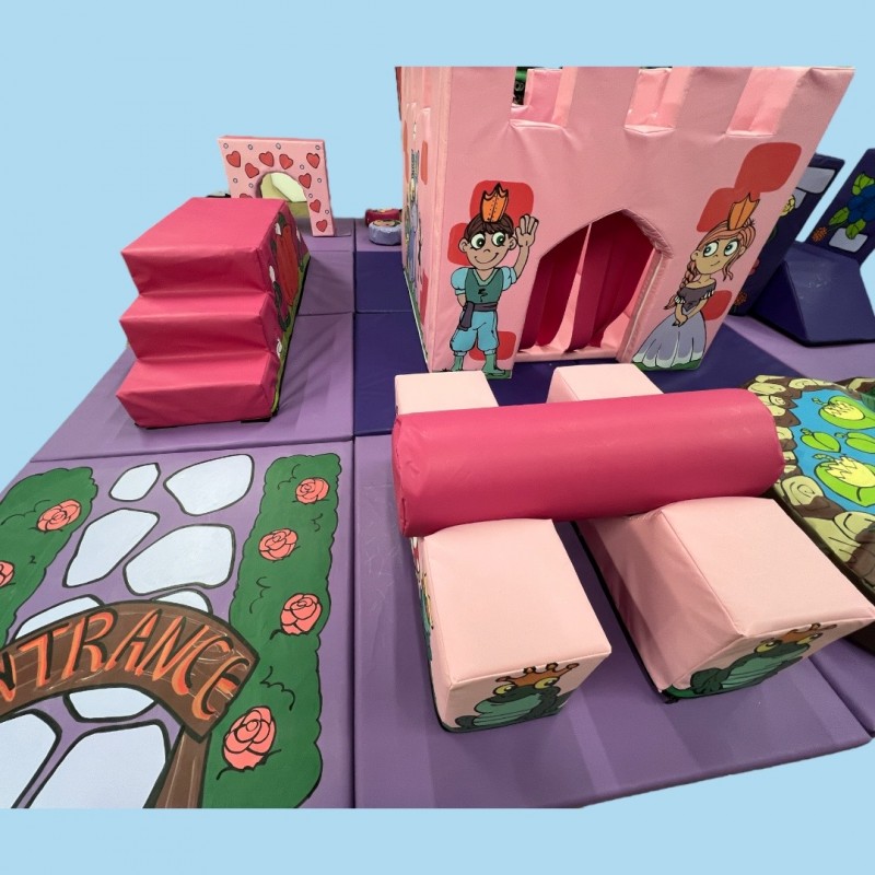 16 Mat PRINCESS Soft Play Activity Set - STOC