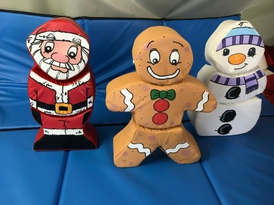 Build A Santa, Gingerbread man, Snowman set