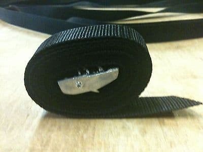 Cam Strap 2.5 meters x 1inch Black  Bouncy ca