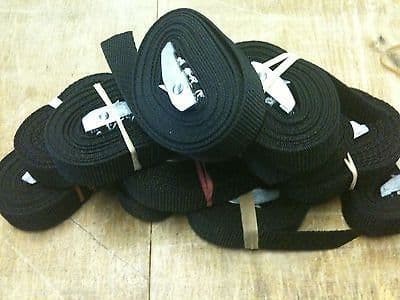 Cam Straps - 1 meters x 25mm Black Bouncy Cas