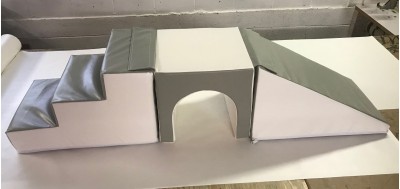 Grey White   Slide/Tunnel / Steps