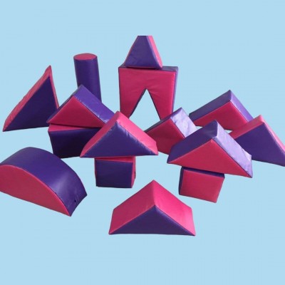 PINK / PURPLE  15 Piece Soft Play Set in a Ba