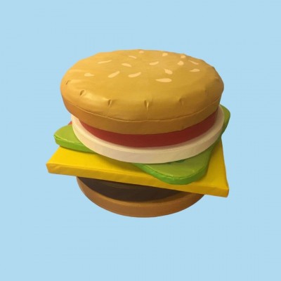 Puzzle BUILD A BURGER GAME approx 1 meter x 1