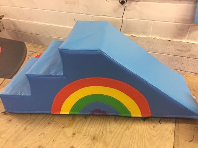 Rainbow Soft Play Step & Slide 120cm x 45cm x