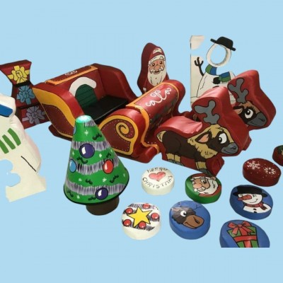 Santa Sleigh and Reindeer's Christmas Bundle