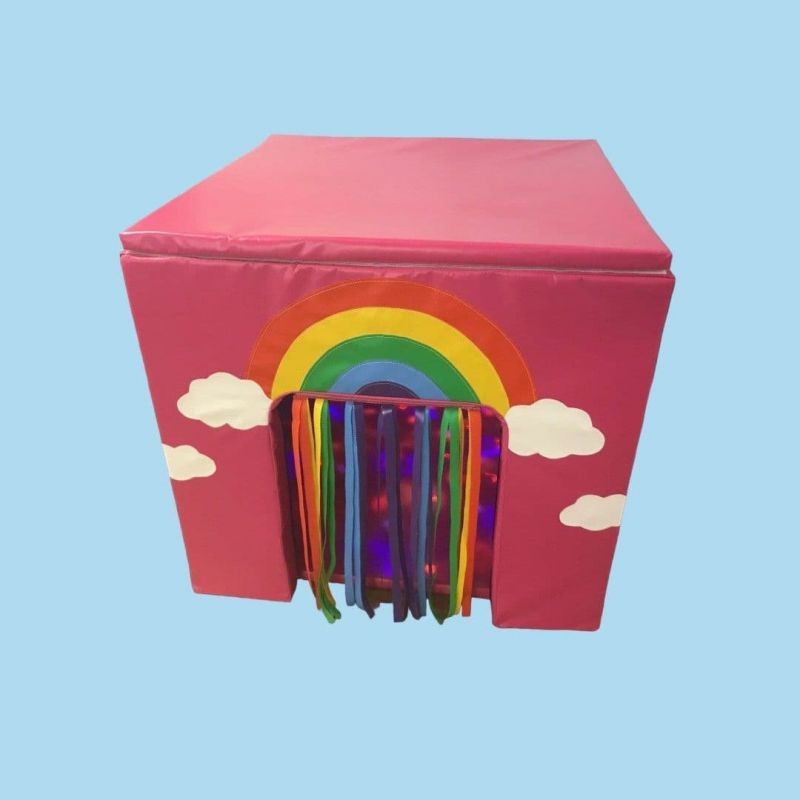 Light & Sound Sensory Cube RAINBOW Colour Opt