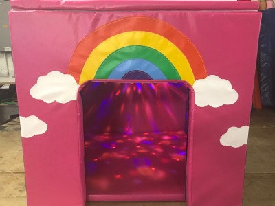 Sensory Cube RAINBOW PINK with Lights and Mus