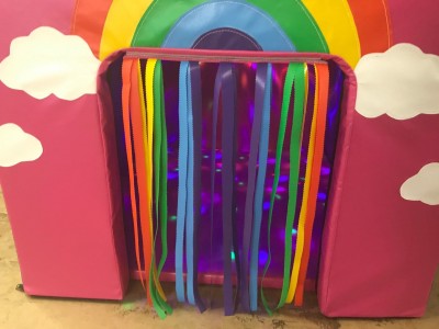 Sensory Cube RAINBOW PINK with Lights and Mus