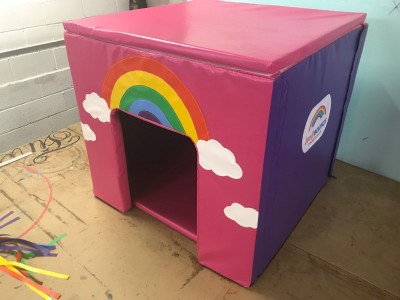 Sensory Cube RAINBOW PINK with Lights and Mus