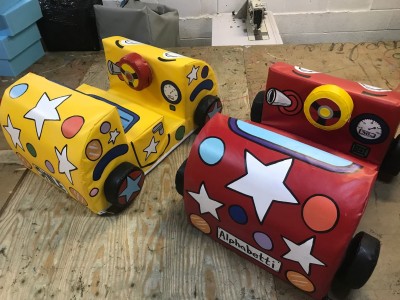 Sit on Make a Car Lots of designs approx 100 