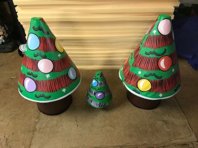 Soft Play Christmas Tree painted both sides