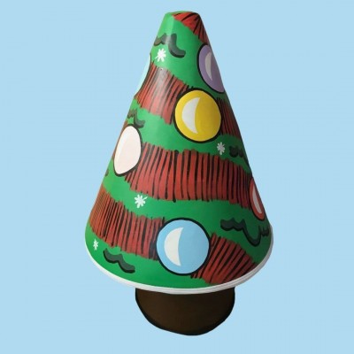 Soft Play Christmas Tree painted both sides