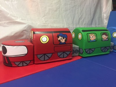 Soft play Train and Carriages, Hand painted b