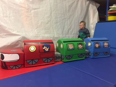 Soft play Train and Carriages, Hand painted b