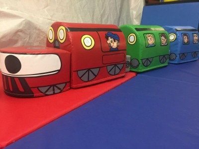 Soft play Train and Carriages, Hand painted b