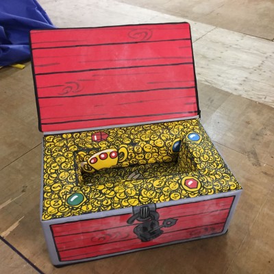 Treasure Chest Lid opens soft play