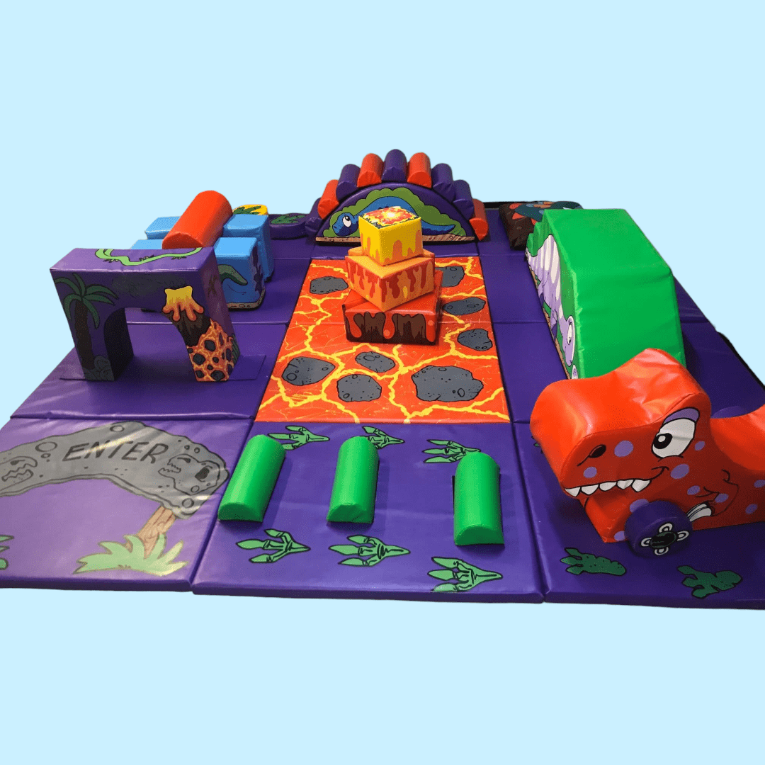 12 Mat DINOSAUR Soft Play Activity Set - STOCK - Please contact us for purchase to review delivery