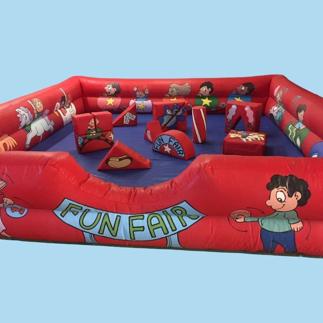 Funfair  Inflatable surround  + Folding Mats / Base Sheet & 15 Set Soft Play