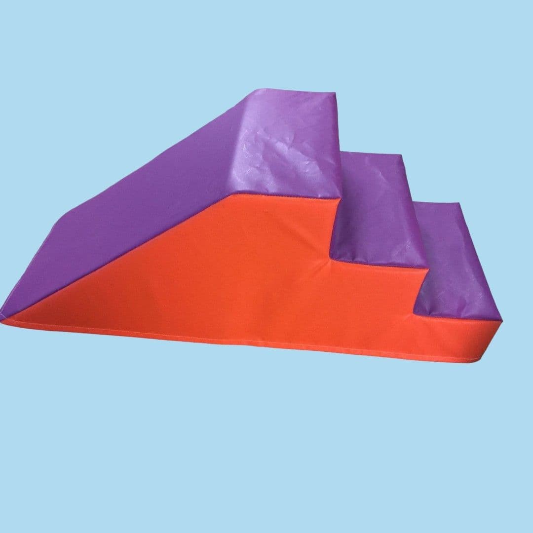 Orange / Purple Soft Play Step & Slide  ideal soft play 120cm x 45cm x45cm (1)