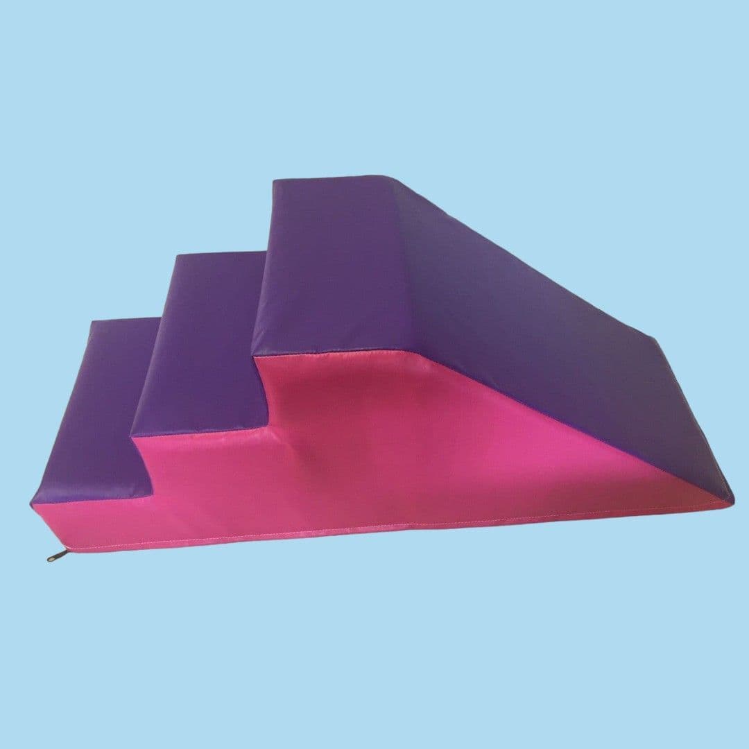 PINK / Purple  Soft Play Step & Slide  ideal soft play 120cm x 45cm x 45cm