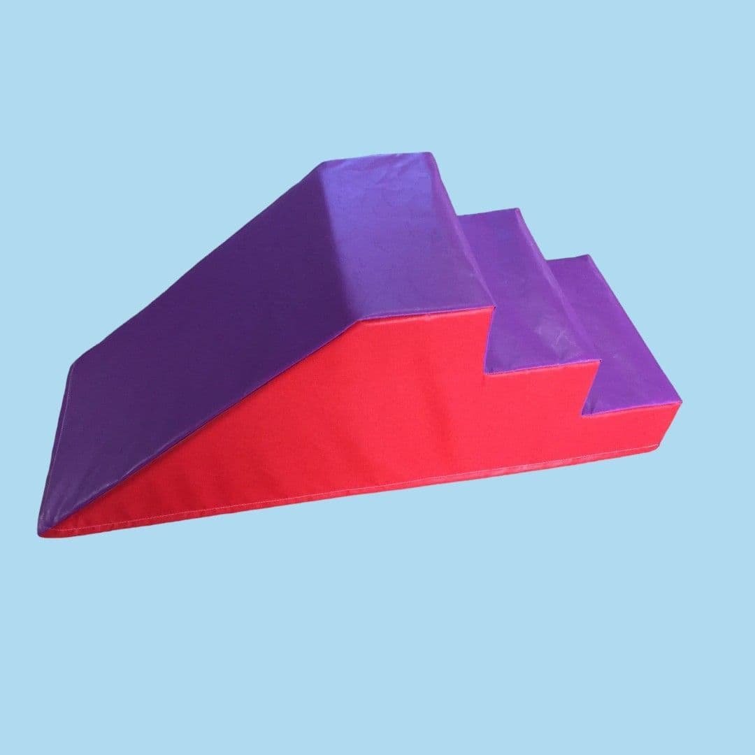 Purple/ Red  Soft Play Step & Slide  ideal soft play 120cm x 45cm x 45cm (1)