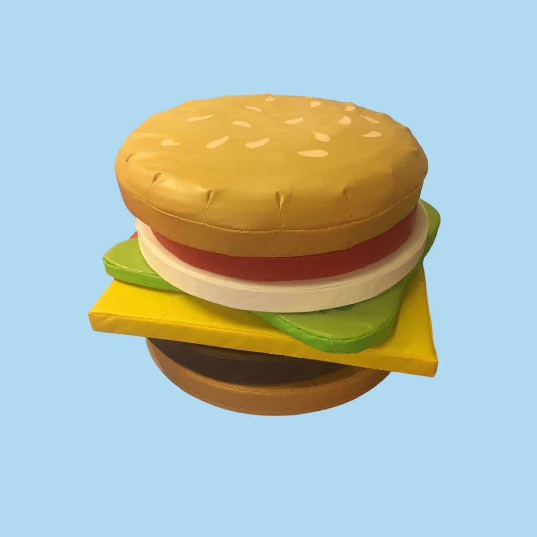 Puzzle BUILD A BURGER GAME approx 1 meter x 1 meter x 24 inch high